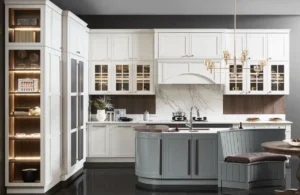 Modern kitchen remodel in Austin with an island, ergonomic design, and open-concept layout.