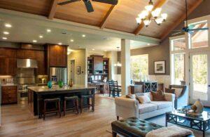 Modern living room showcasing 2025 trends in whole home luxury remodeling in Austin
