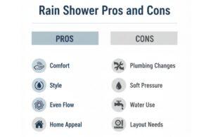 Rain Shower Pros and Cons Table