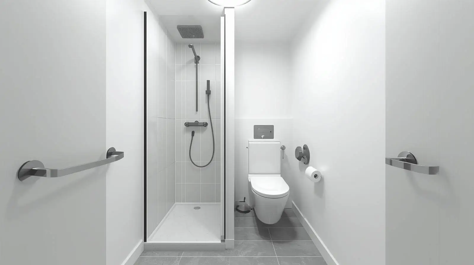 Small Bathroom Ideas With Shower and Toilet Layout