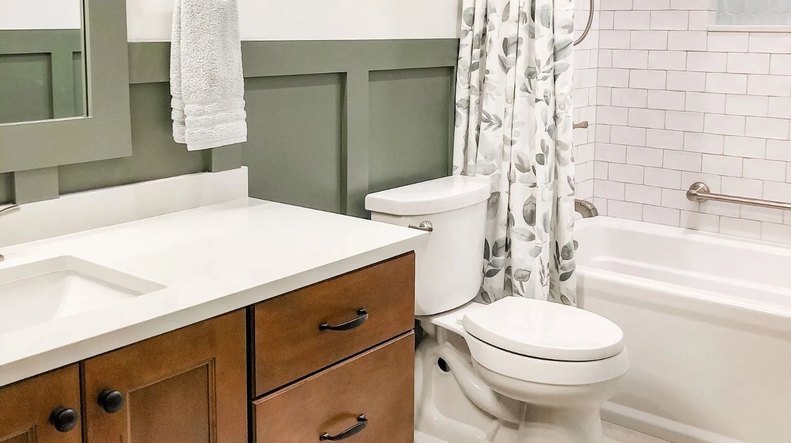 Stylish Board and Batten Half Bathroom Ideas