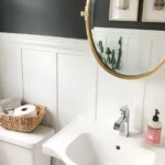 Modern Board and Batten Half Bathroom Designs