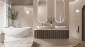 Modern LED Lighting Fixtures for Small Powder Rooms