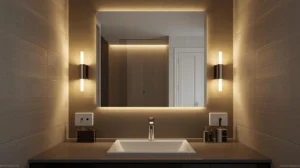 Modern LED Lighting Fixtures for Small Guest Bathroom Remodels