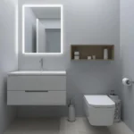 Modern LED Lighting Fixtures for Small Guest Bathroom Remodels