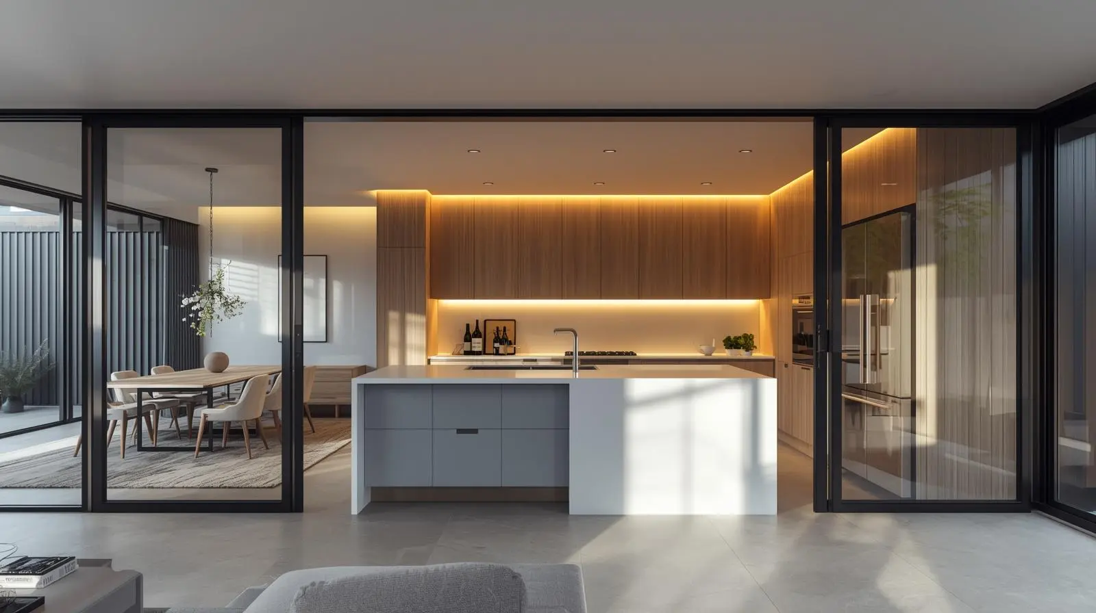 Modern Closed Kitchen Remodeling Design Idea