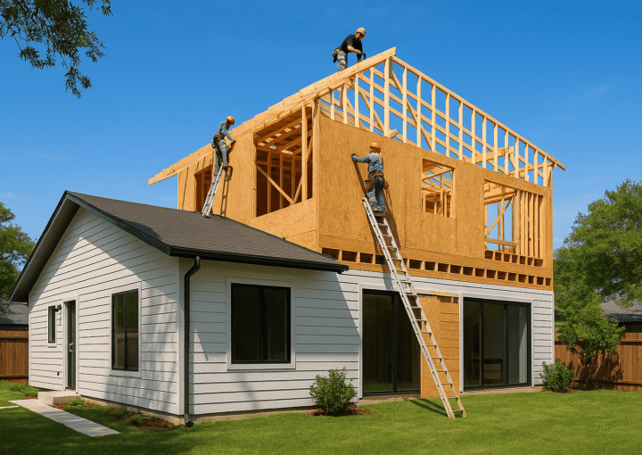Second story home addition in Austin by Nu Horizon Remodeling